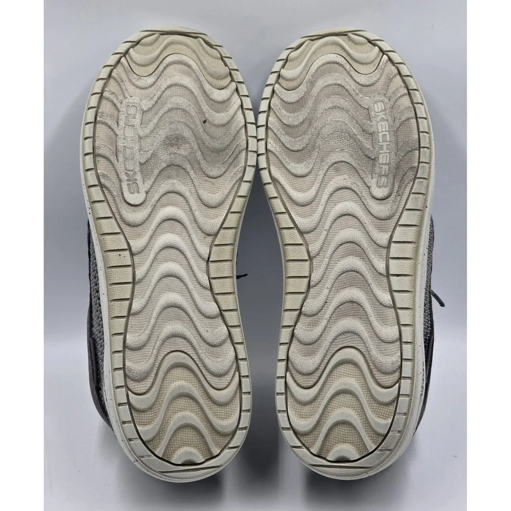 Skechers Arch Fit Melo Waymer Mens 9 Charcoal Slip On Walking Shoes Gray